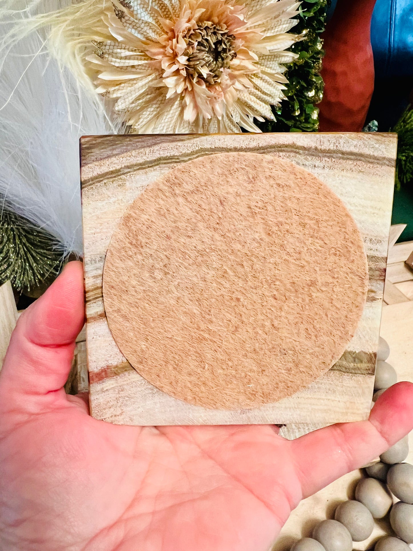 Banded Onyx Coaster Set of 4