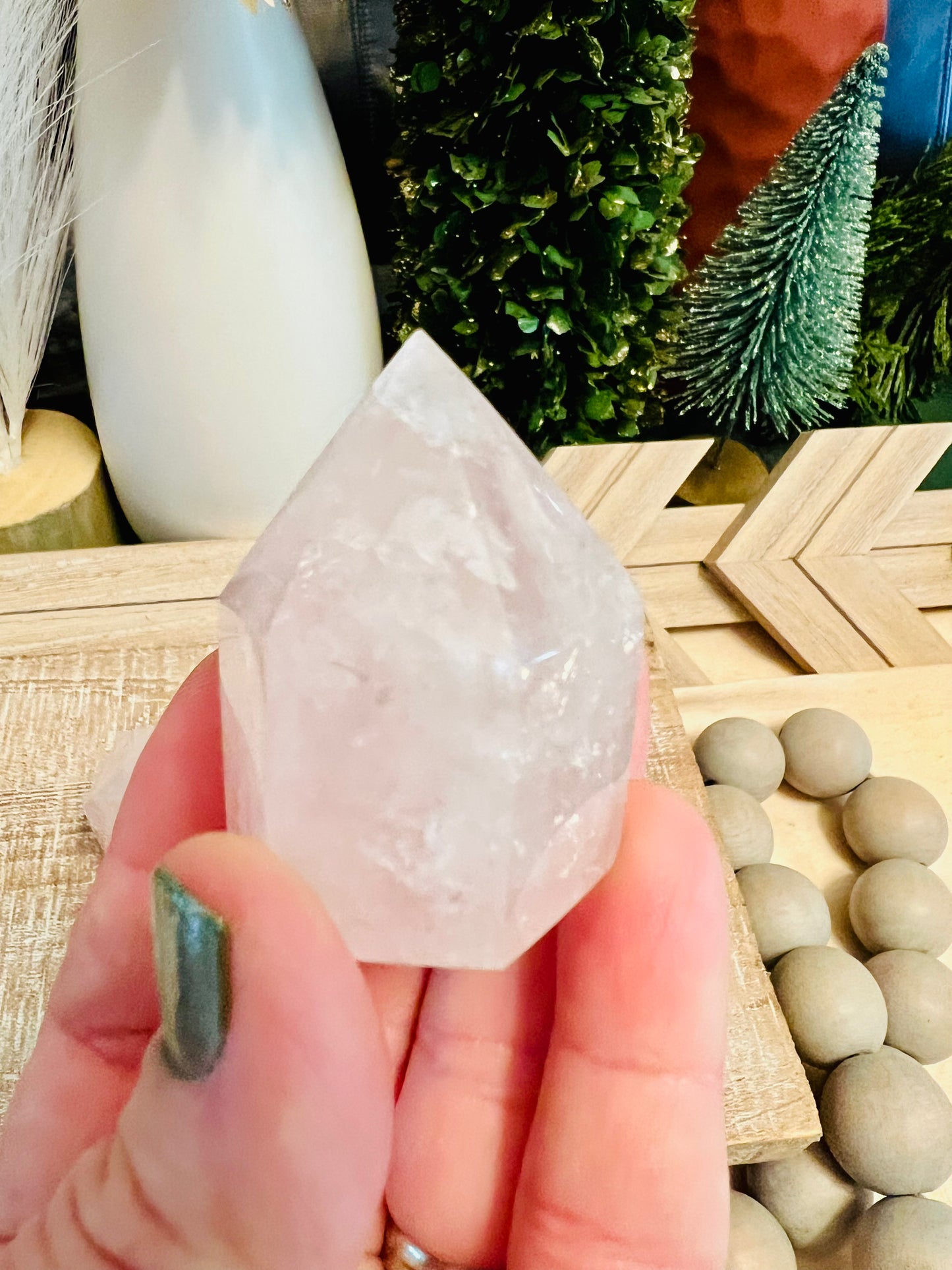 Intuitively Chosen Mini Rose Quartz Tower