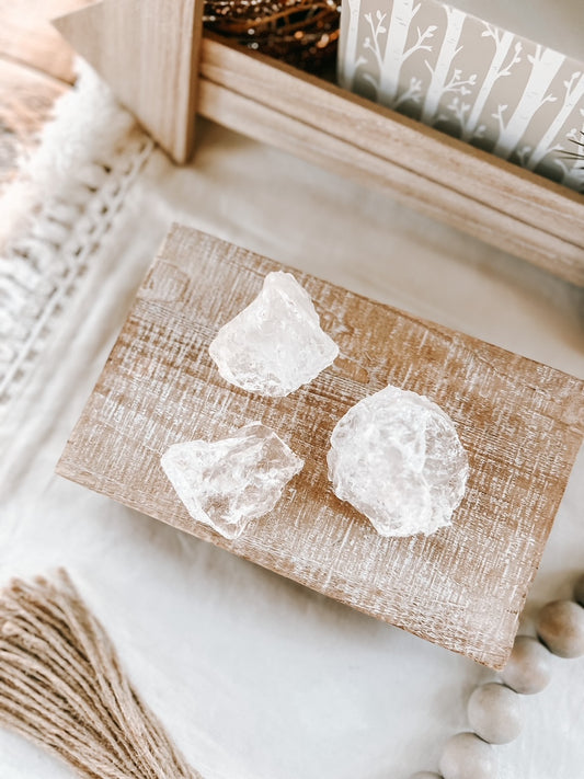 Intuitively Chosen Raw Clear Quartz 1-2"
