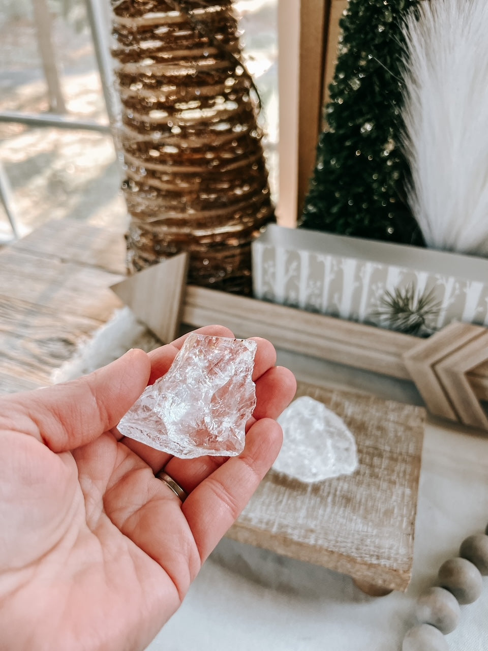 Intuitively Chosen Raw Clear Quartz 1-2"