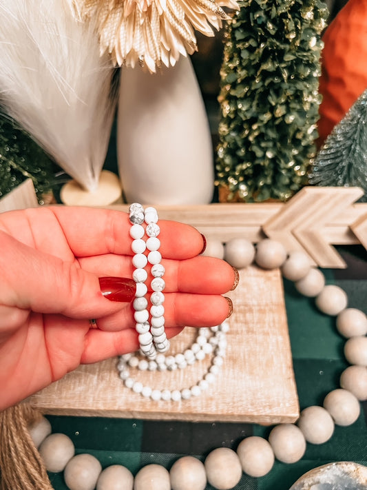 Intuitively Chosen Howlite Bracelet