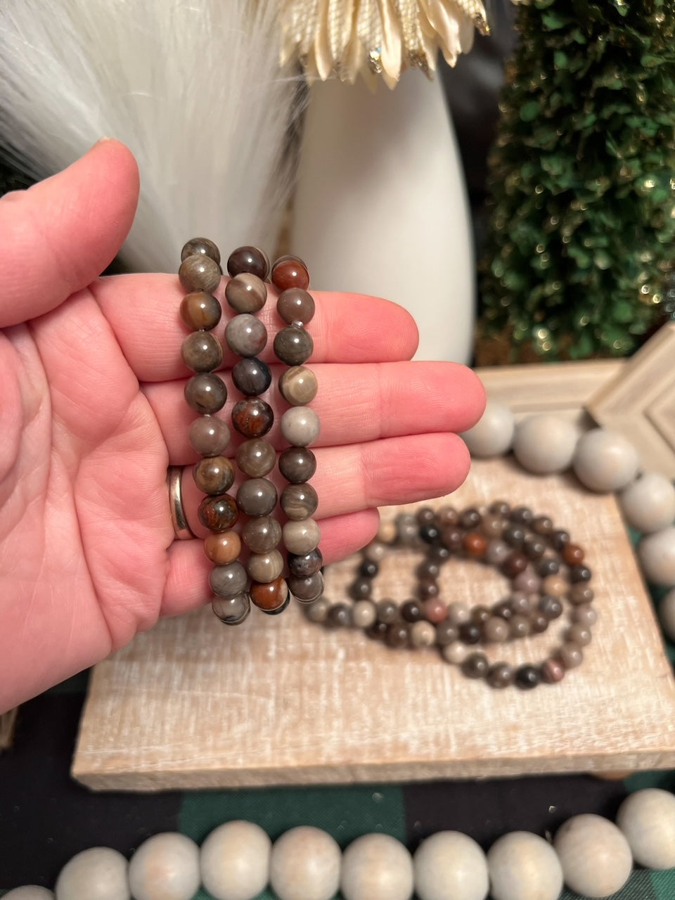 Intuitively Chosen Petrified Wood Bracelet