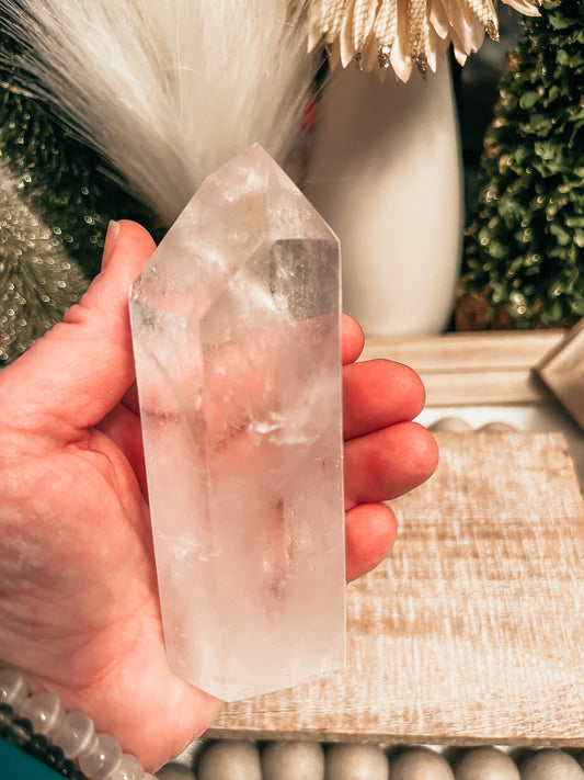 Clear Quartz Tower - Medium