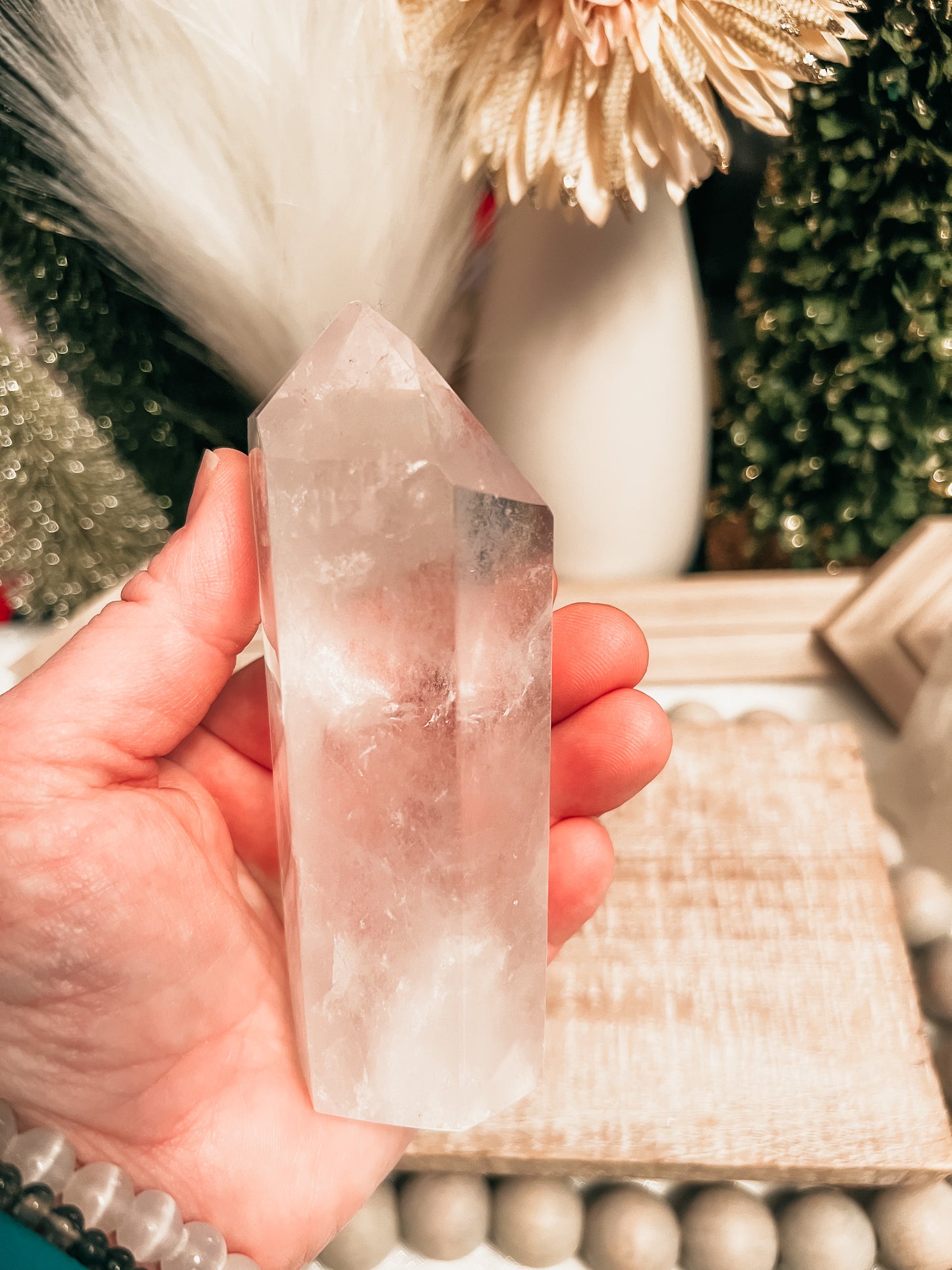 Clear Quartz Tower - Medium