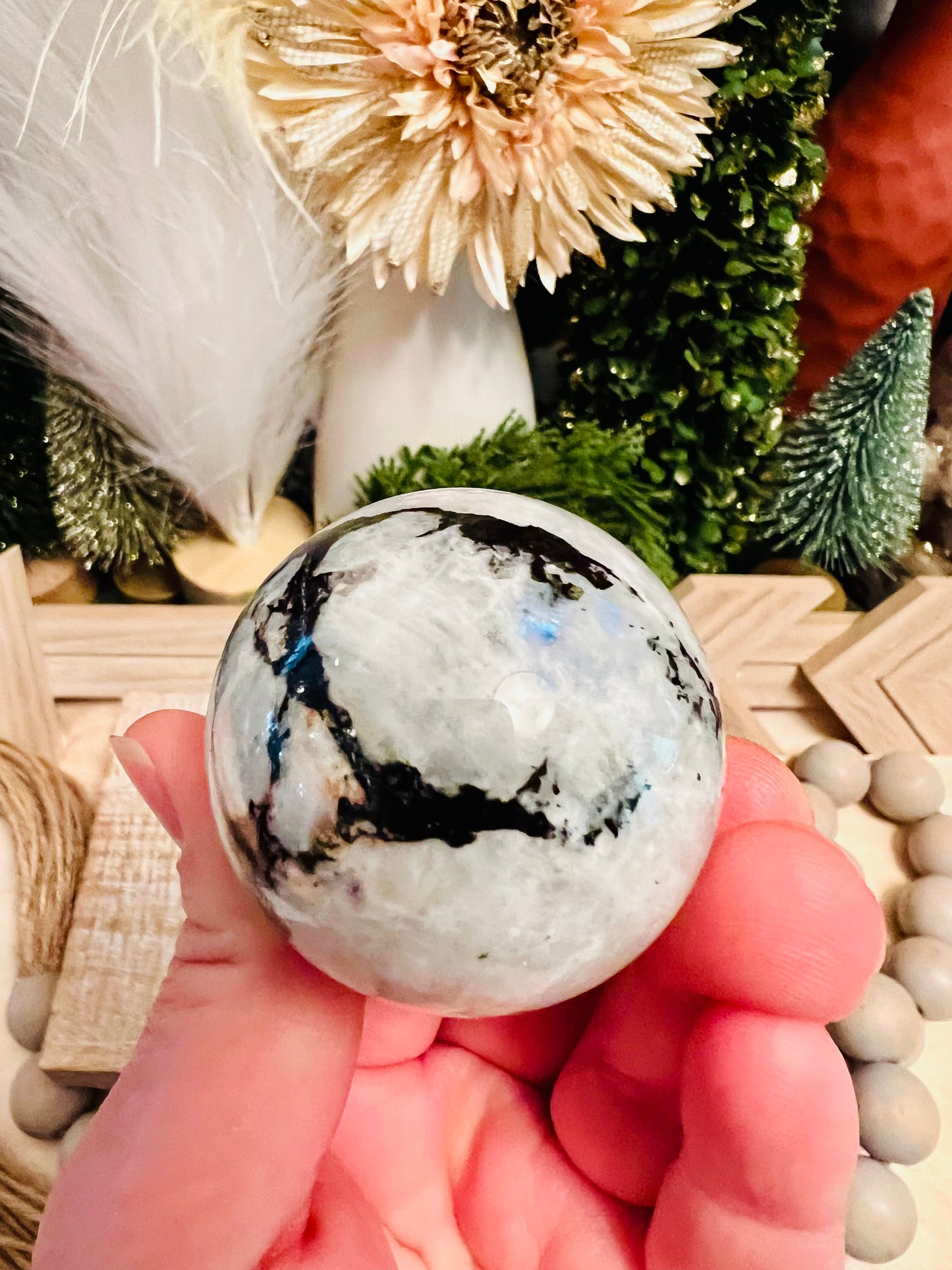 Rainbow Moonstone Sphere