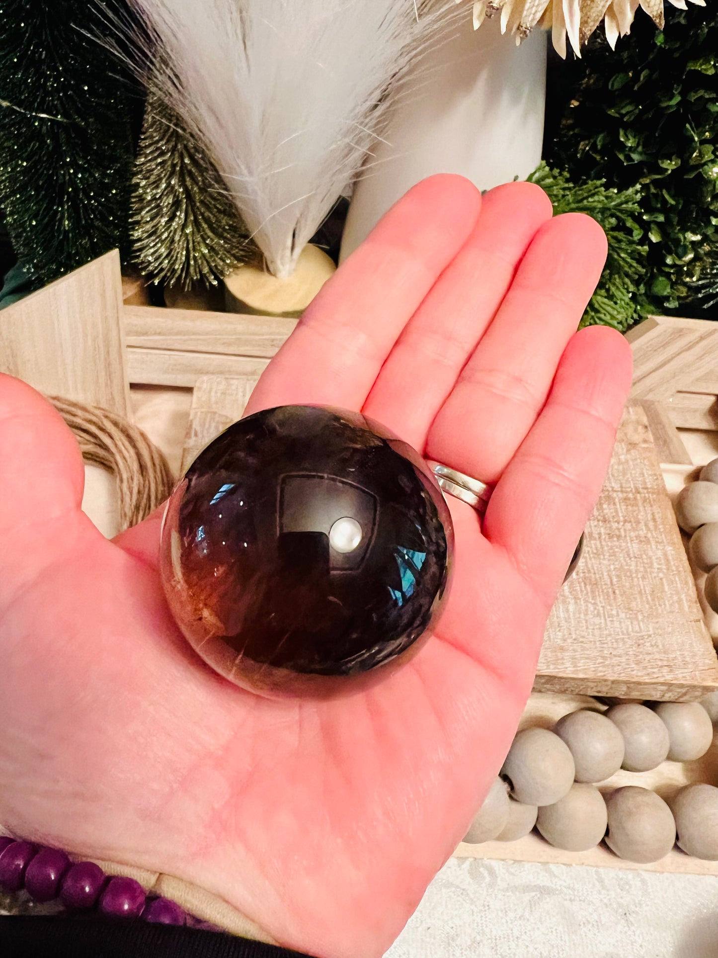 Intuitively Chosen Smoky Quartz Sphere