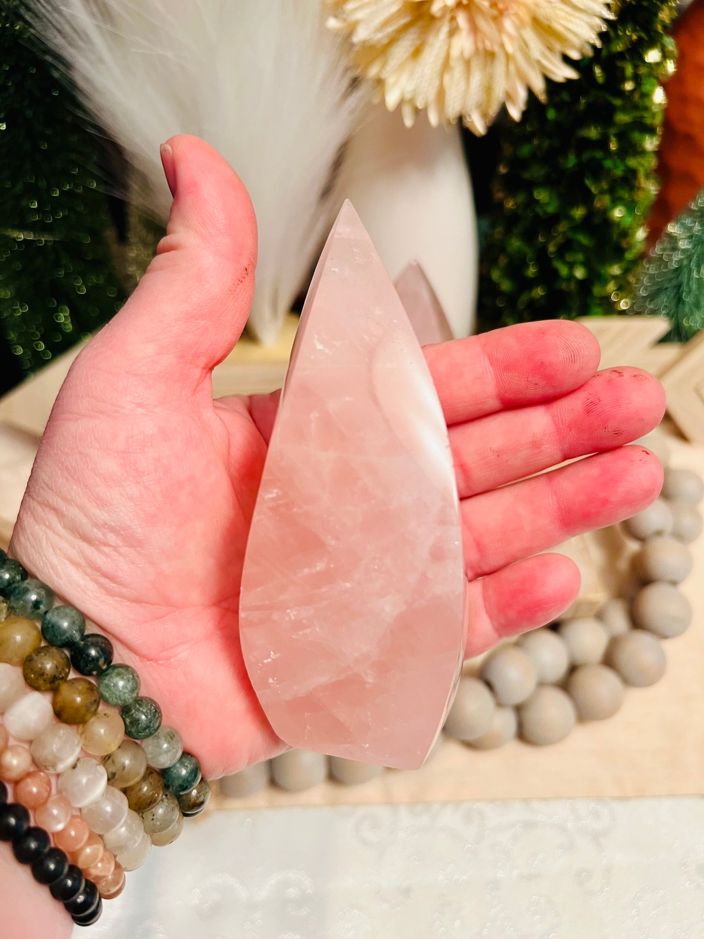 Intuitively Chosen Rose Quartz Flame