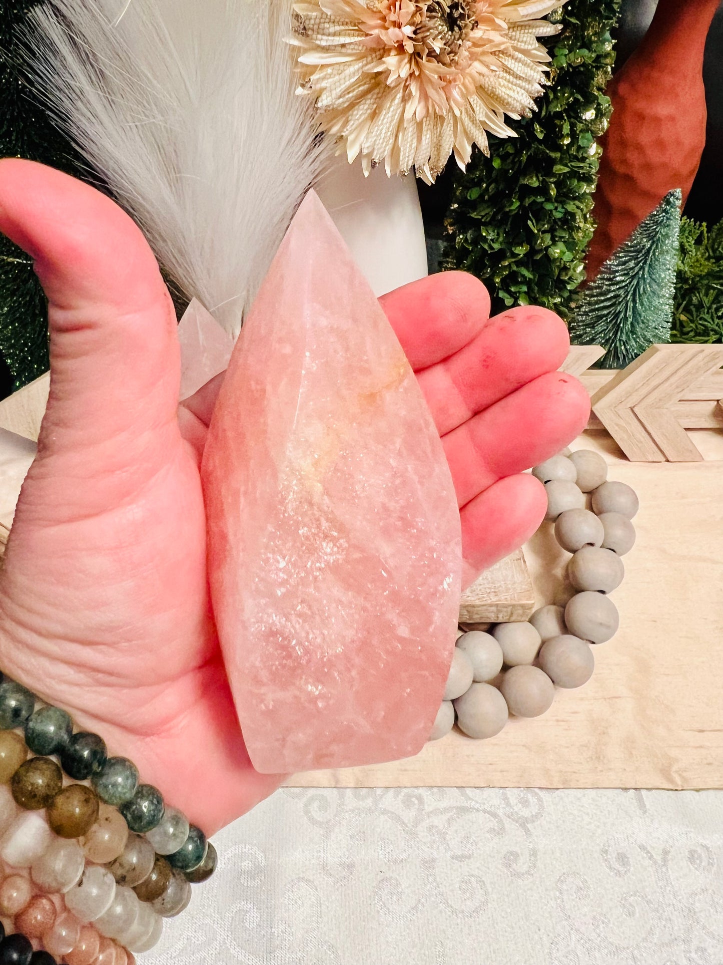 Intuitively Chosen Rose Quartz Flame