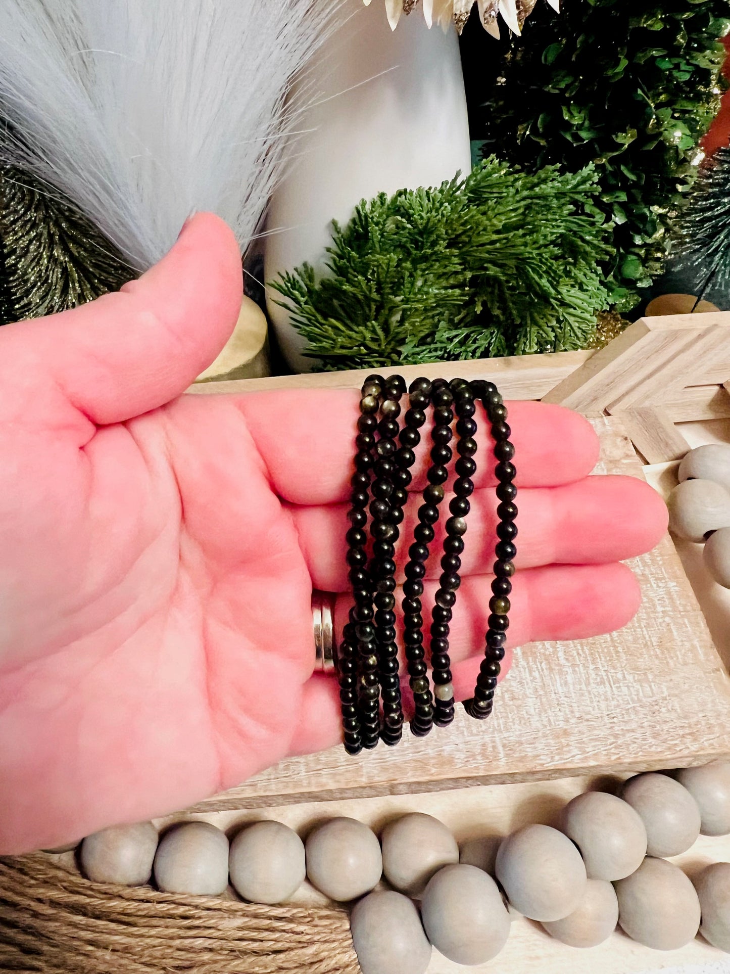 Intuitively Chosen Gold Sheen Obsidian Bracelet