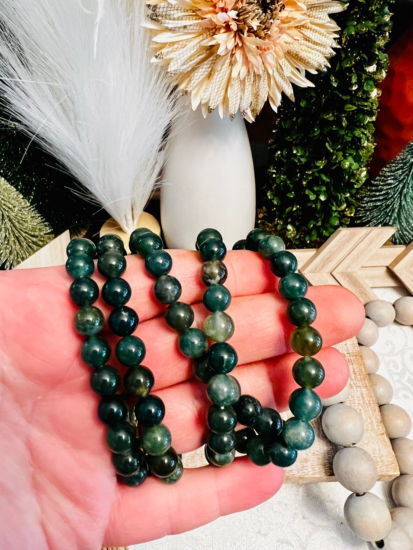 Intuitively Chosen Moss Agate Bracelet