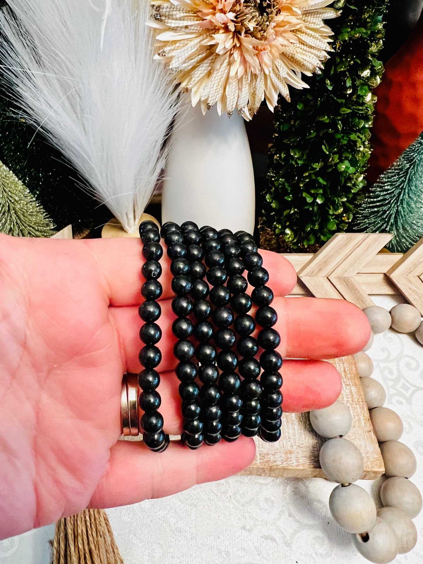 Intuitively Chosen Shungite (6mm) Bracelet