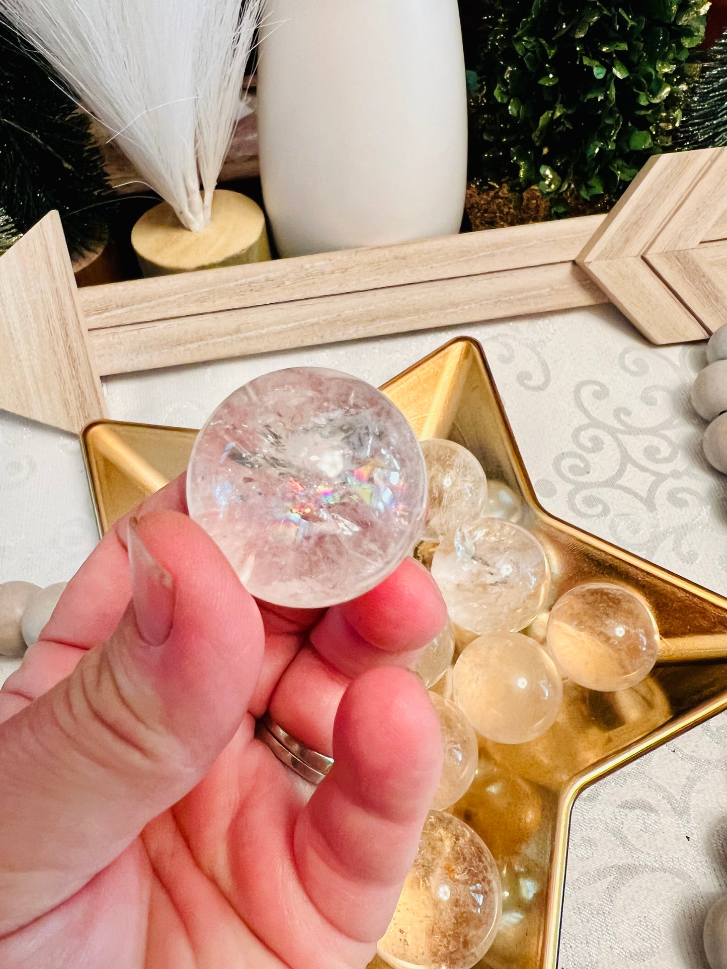 Intuitively Chosen Clear Quartz Sphere - Small