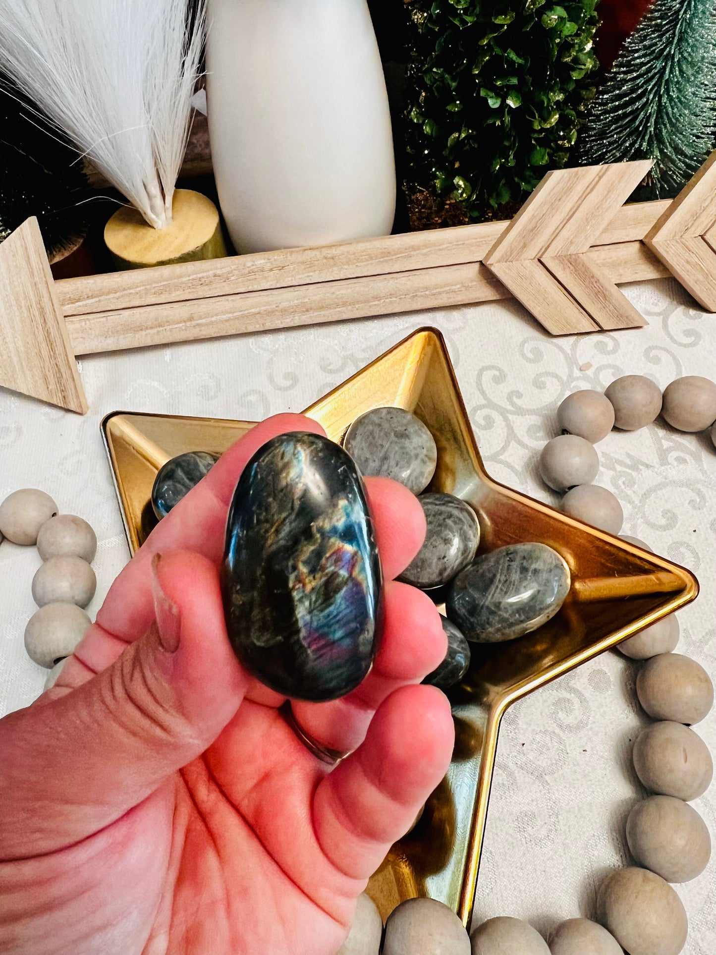 Intuitively Chosen Labradorite Tumble Stone