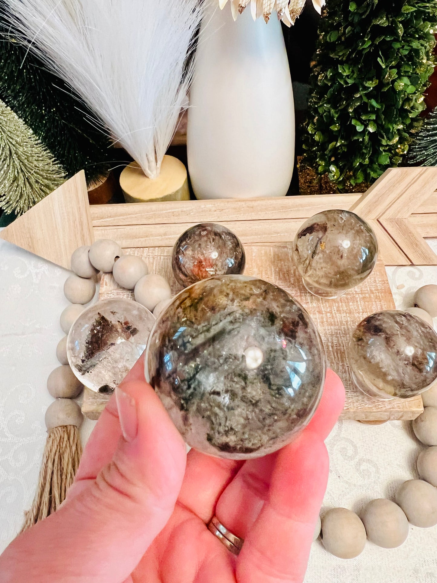 Intuitively Chosen Garden Quartz Sphere