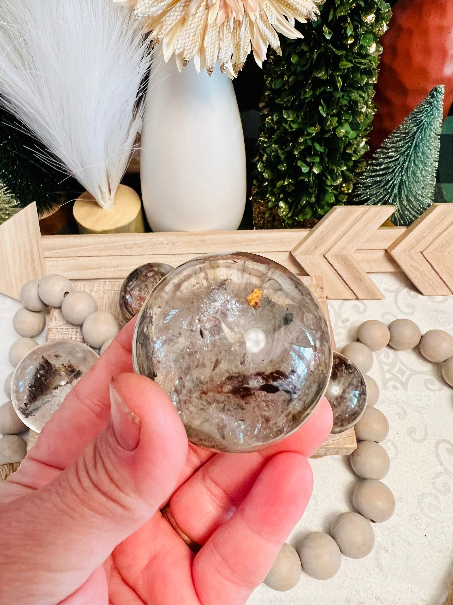 Intuitively Chosen Garden Quartz Sphere