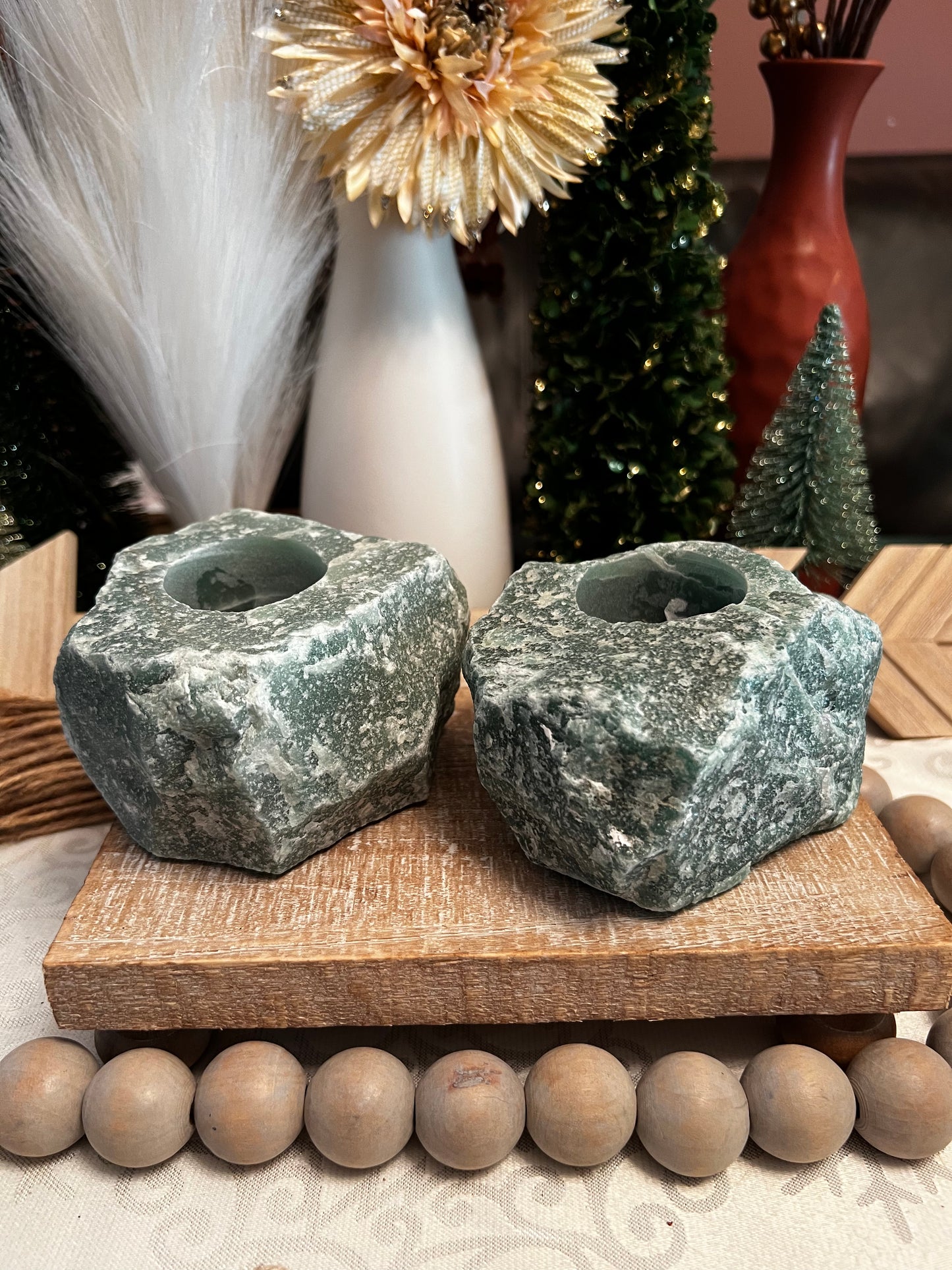 Intuitively Chosen Green Aventurine Votive Holder