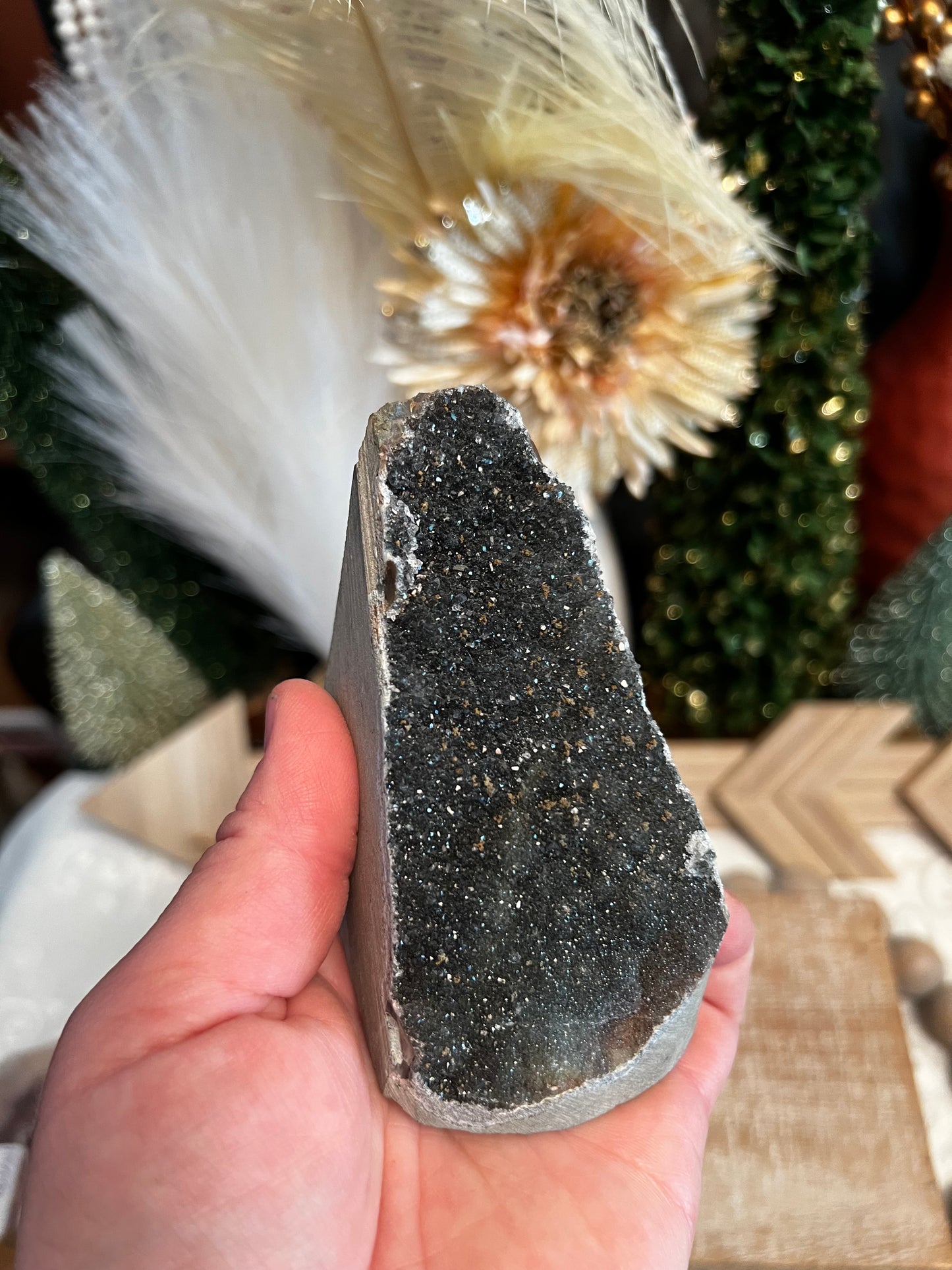 Intuitively Chosen Black Amethyst Cut Base