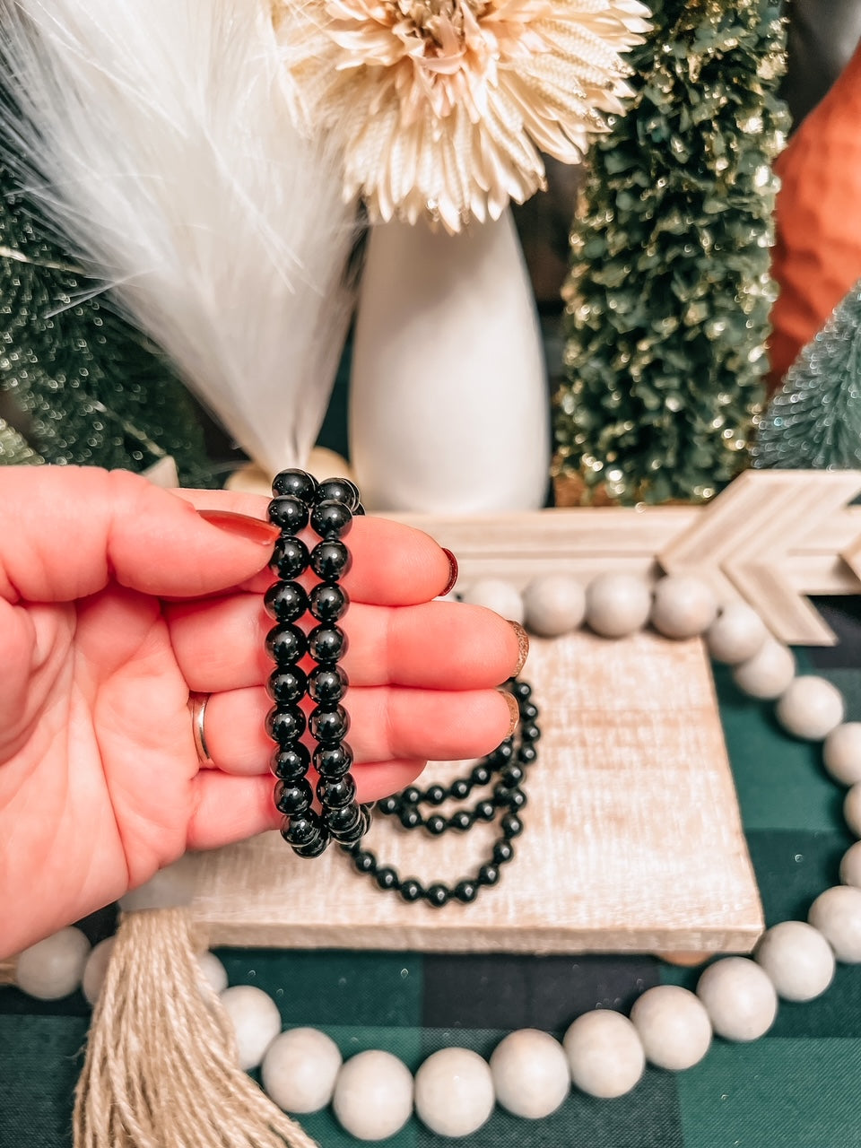 Intuitively Chosen Black Tourmaline (8mm) Bracelet